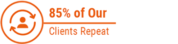 85% of Our Clients Repeat